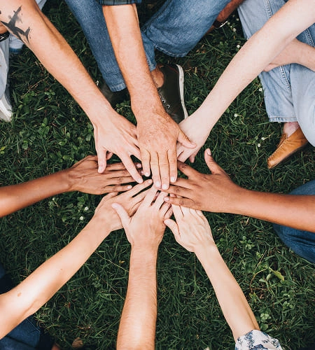 image of Stacking hands